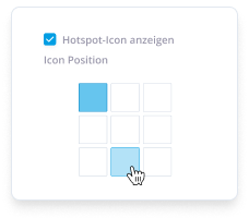 Mit animierten Hotspot-Icons steigern Sie die Interaktion mit Ihrem ePaper. Wählen Sie aus verschiedenen Positionen aus.